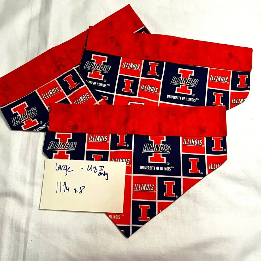 Dog/Pet collar covers - University of Illinois - Large